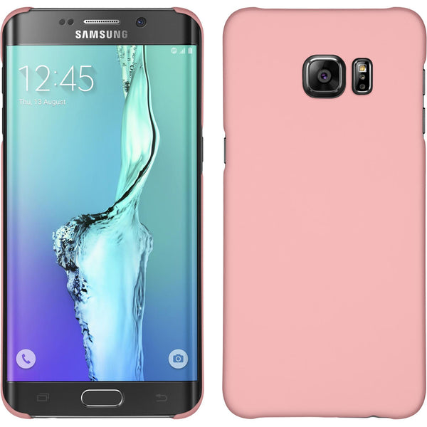 Hardcase für Samsung Galaxy S6 Edge Plus gummiert rosa