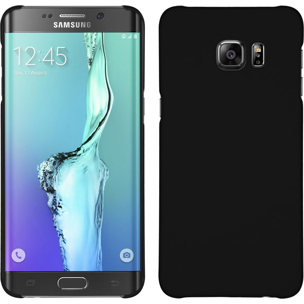 Hardcase für Samsung Galaxy S6 Edge Plus gummiert schwarz