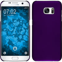 Hardcase für Samsung Galaxy S7 Edge gummiert lila