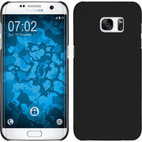 Hardcase für Samsung Galaxy S7 Edge gummiert schwarz