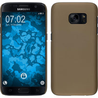 Hardcase für Samsung Galaxy S7 gummiert gold