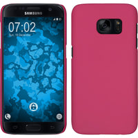 Hardcase für Samsung Galaxy S7 gummiert pink