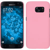 Hardcase für Samsung Galaxy S7 gummiert rosa