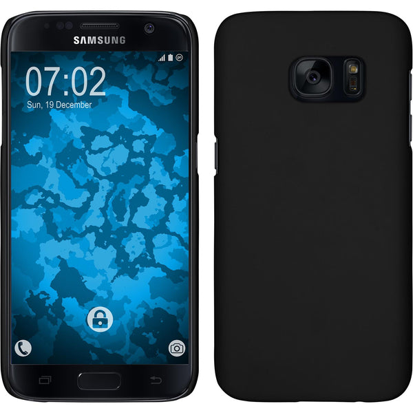 Hardcase für Samsung Galaxy S7 gummiert schwarz