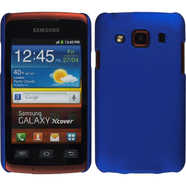 Hardcase für Samsung Galaxy Xcover gummiert blau
