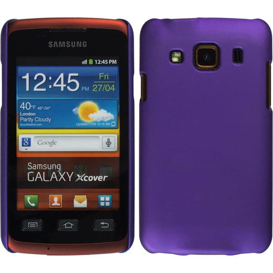 Hardcase für Samsung Galaxy Xcover gummiert lila