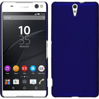 Hardcase für Sony Xperia C5 Ultra gummiert blau