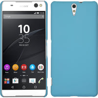 Hardcase für Sony Xperia C5 Ultra gummiert hellblau