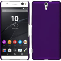 Hardcase für Sony Xperia C5 Ultra gummiert lila