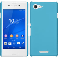Hardcase für Sony Xperia E3 gummiert hellblau
