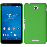 Hardcase für Sony Xperia E4 gummiert grün