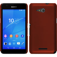 Hardcase für Sony Xperia E4g gummiert rot