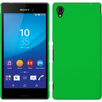 Hardcase für Sony Xperia M4 Aqua gummiert grün