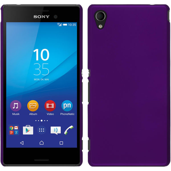 Hardcase für Sony Xperia M4 Aqua gummiert lila