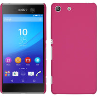 Hardcase für Sony Xperia M5 gummiert pink
