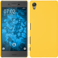 Hardcase für Sony Xperia X gummiert gelb