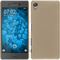 Hardcase für Sony Xperia X gummiert gold