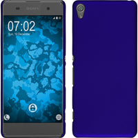 Hardcase für Sony Xperia XA gummiert blau