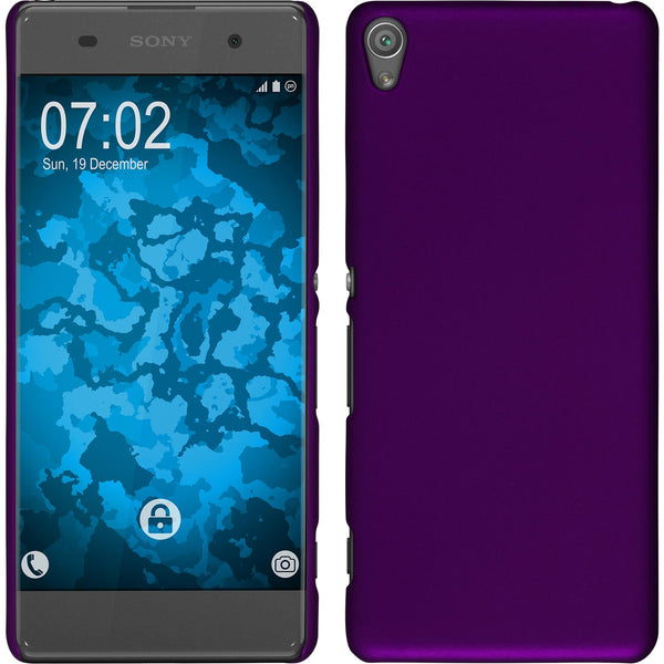 Hardcase für Sony Xperia XA gummiert lila