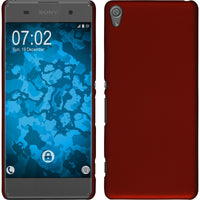 Hardcase für Sony Xperia XA gummiert rot