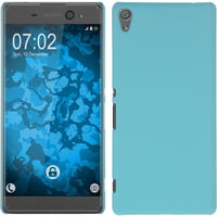 Hardcase für Sony Xperia XA Ultra gummiert hellblau