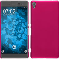 Hardcase für Sony Xperia XA Ultra gummiert pink