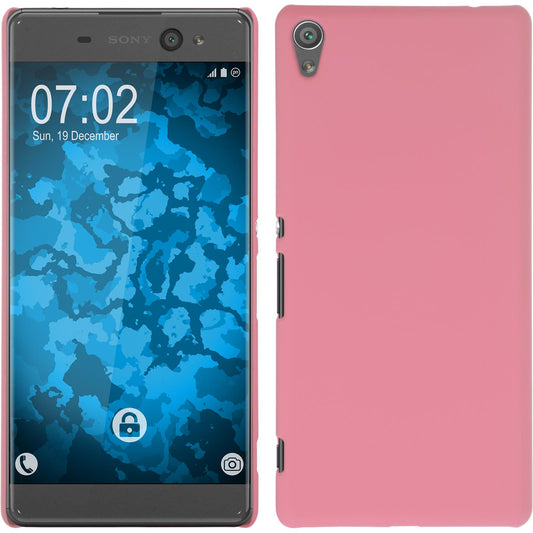 Hardcase für Sony Xperia XA Ultra gummiert rosa