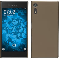 Hardcase für Sony Xperia XZ gummiert gold