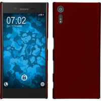 Hardcase für Sony Xperia XZ gummiert rot