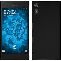 Hardcase für Sony Xperia XZ gummiert schwarz