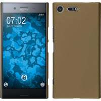 Hardcase für Sony Xperia XZ Premium gummiert gold