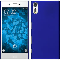 Hardcase für Sony Xperia XZs gummiert blau