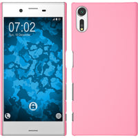 Hardcase für Sony Xperia XZs gummiert rosa