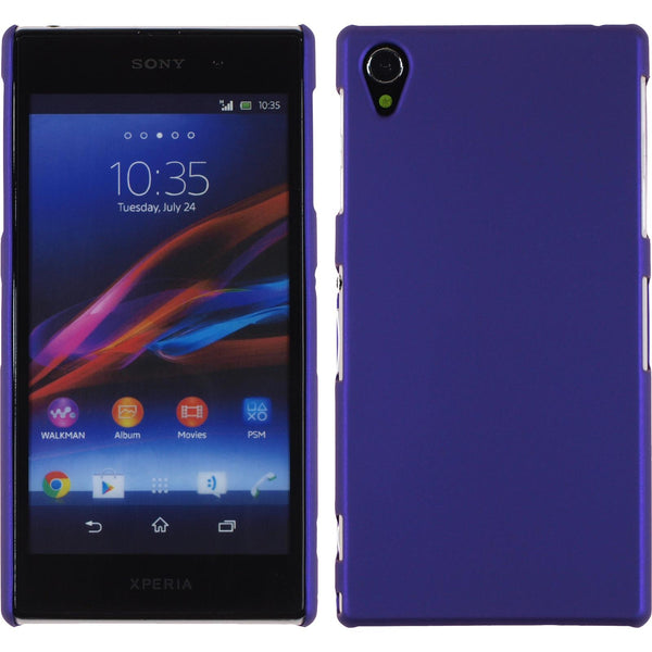 Hardcase für Sony Xperia Z1 gummiert lila