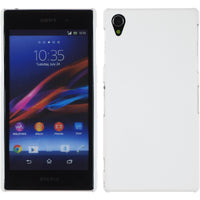 Hardcase für Sony Xperia Z1 gummiert weiß
