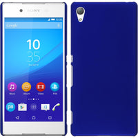 Hardcase für Sony Xperia Z3+ / Plus gummiert blau