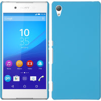 Hardcase für Sony Xperia Z3+ / Plus gummiert hellblau