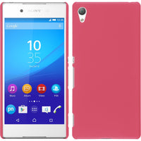 Hardcase für Sony Xperia Z3+ / Plus gummiert pink