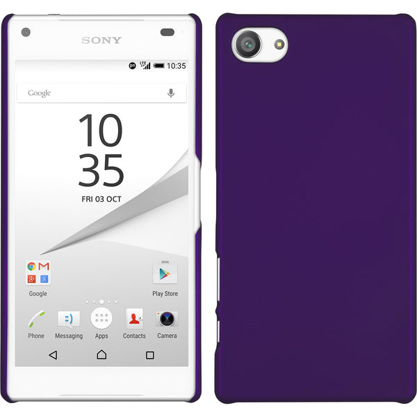 Hardcase für Sony Xperia Z5 Compact gummiert lila