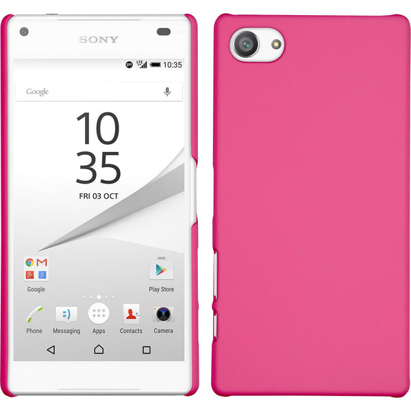 Hardcase für Sony Xperia Z5 Compact gummiert pink