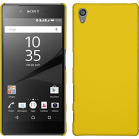 Hardcase für Sony Xperia Z5 gummiert gelb