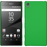 Hardcase für Sony Xperia Z5 gummiert grün