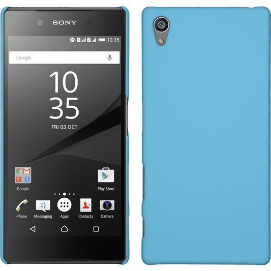 Hardcase für Sony Xperia Z5 gummiert hellblau
