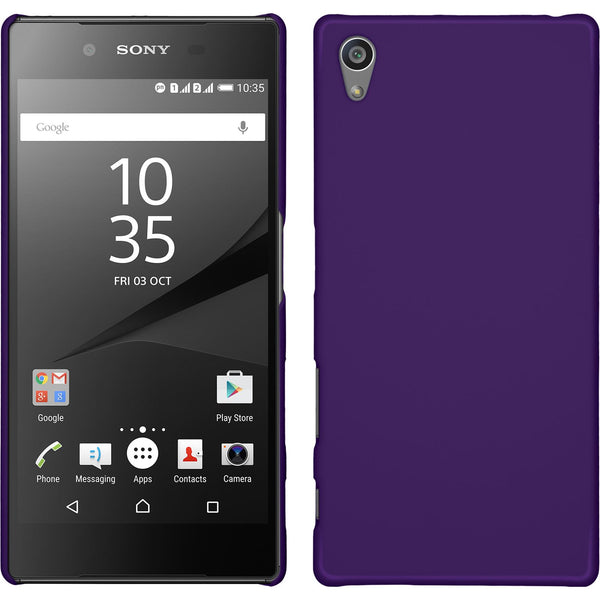 Hardcase für Sony Xperia Z5 gummiert lila