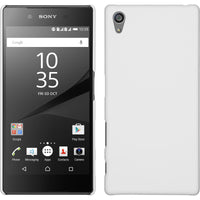 Hardcase für Sony Xperia Z5 gummiert weiﬂ