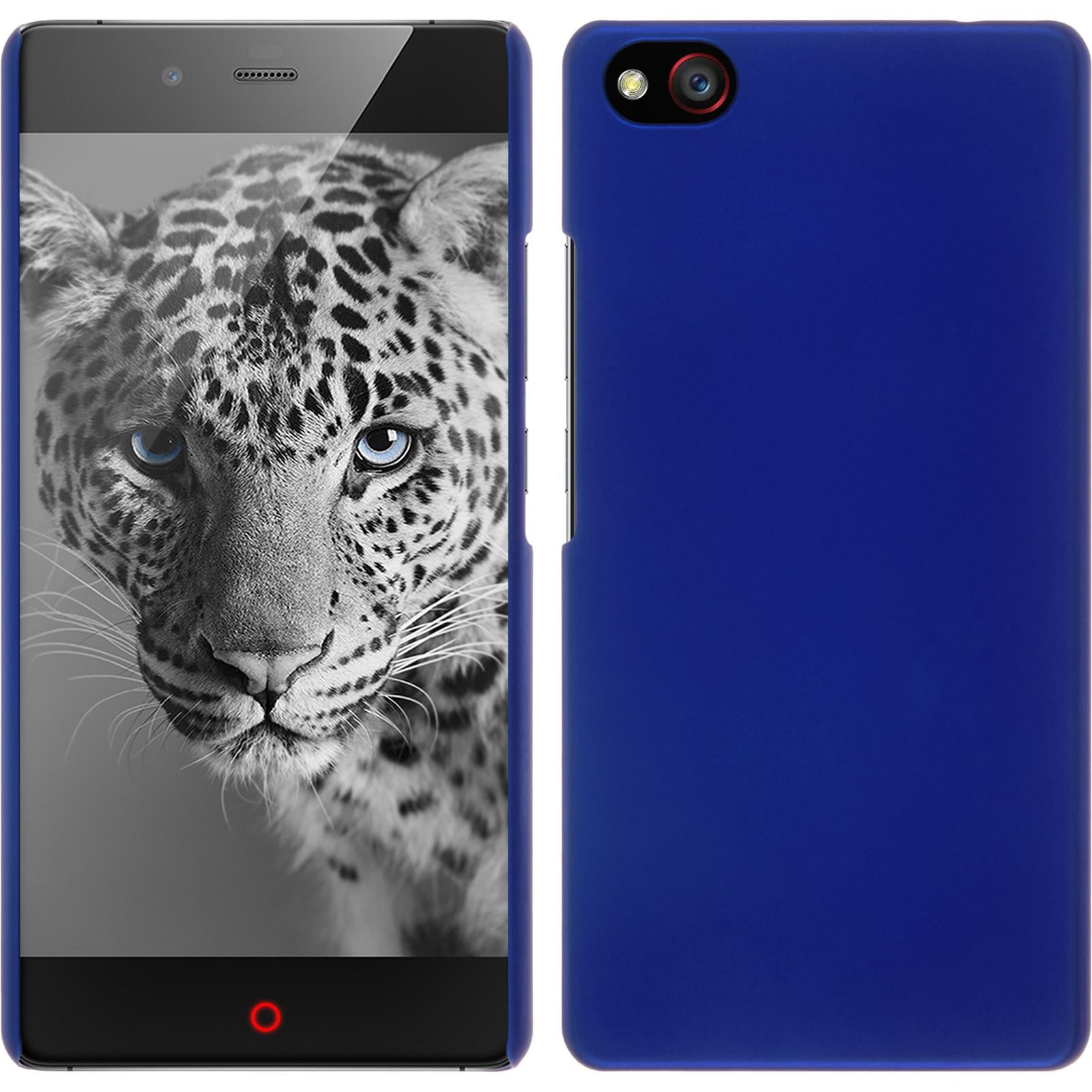 Hardcase für ZTE Nubia Z9 Max gummiert blau