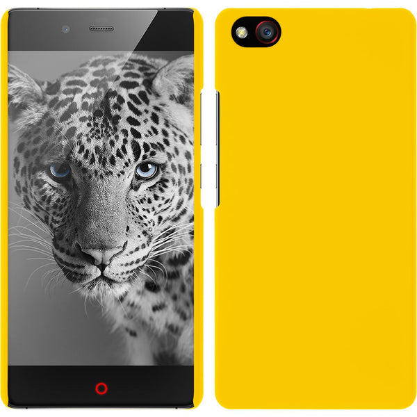 Hardcase für ZTE Nubia Z9 Max gummiert gelb