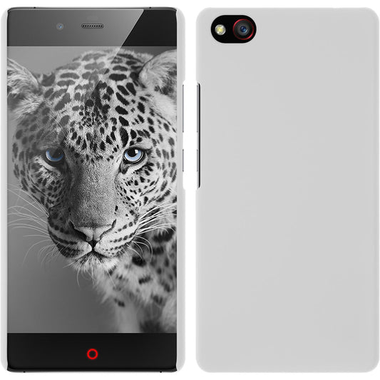 Hardcase für ZTE Nubia Z9 Max gummiert weiﬂ