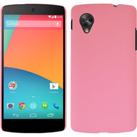 Hardcase für Google Nexus 5 gummiert rosa