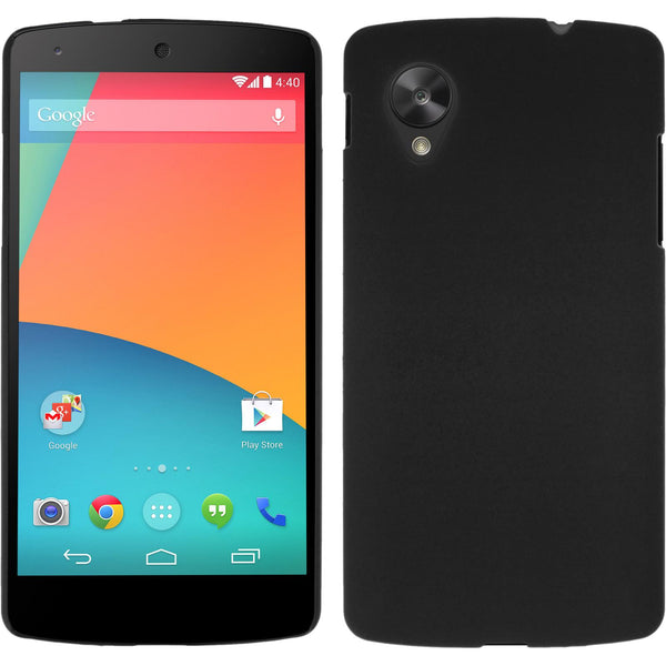 Hardcase für Google Nexus 5 gummiert schwarz